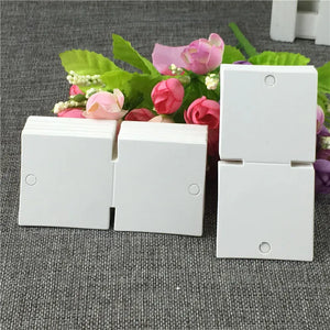 30Pcs/Lot 10x5cm Necklace Display Hanging Cards Jewelry Packaging