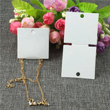 30Pcs/Lot 10x5cm Necklace Display Hanging Cards Jewelry Packaging