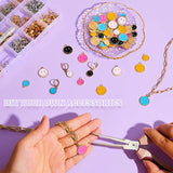 30Pc Mini Enamel Smile Face Charm for Jewelry Making DIY Earrings Bracelet