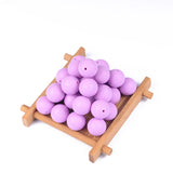 30Pcs 15mm Baby Round Silicone Teething Beads Sensory Necklace Food Mom