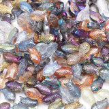 30Pcs/Lot 8x15mm Crystal Fish Charms Pendant Glass Beads Women Jewelry DIY