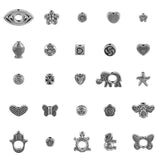 30Pc Alloy Spacer Beads Small Animal Heart Charms DIY Jewelry Making