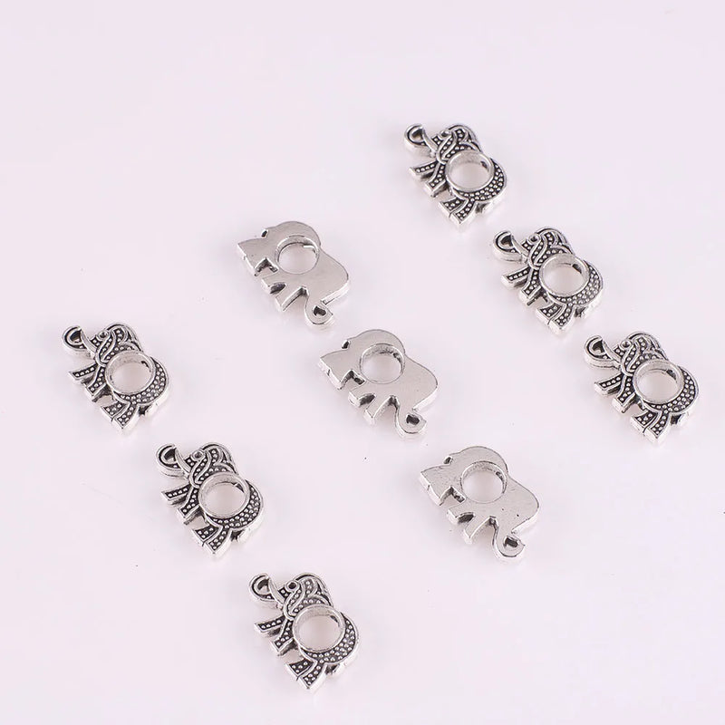 30Pc Alloy Spacer Beads Small Animal Heart Charms DIY Jewelry Making