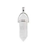 30Pcs/Lot Natural Gem Stone Pendulum Reiki Quartz Point Pendants