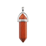 30Pcs/Lot Natural Gem Stone Pendulum Reiki Quartz Point Pendants