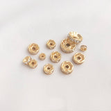 30Pcs/Lot 18K Plated Rhinestone Rondelles Crystal Bead Spacer Beads