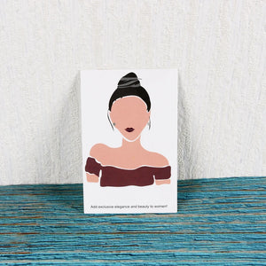 30Pcs Earrings Display Cards with Beauty Pattern Gift Card Holders