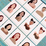 30Pcs Earrings Display Cards with Beauty Pattern Gift Card Holders