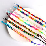 30Pcs Braid Cotton Rope Cuff Shell Bracelet for Women Men Couple Friendship