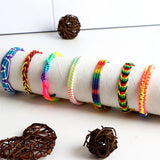 30Pcs Braid Cotton Rope Cuff Shell Bracelet for Women Men Couple Friendship