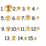 30Pcs Flower Round Spacer Beads Caps for DIY Jewelry Making