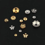 30Pcs Flower Round Spacer Beads Caps for DIY Jewelry Making