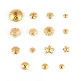 30Pcs Flower Round Spacer Beads Caps for DIY Jewelry Making
