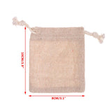 30Pcs/Lot Small Linen Drawstring Jewelry Gift Bags 10x8CM