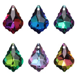 30Pcs Lampwork Glass Petal Beads 11x16mm Leaf Charm Pendant DIY Necklace Jewelry