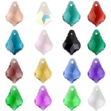 30Pcs Lampwork Glass Petal Beads 11x16mm Leaf Charm Pendant DIY Necklace Jewelry