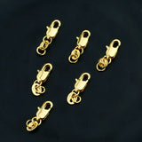 30Pcs Swivel Clasp 18k Filld Slice Necklace Bracelet Lobster Copper Hooks DIY