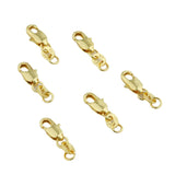 30Pcs Swivel Clasp 18k Filld Slice Necklace Bracelet Lobster Copper Hooks DIY