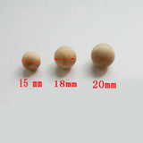 30Pcs/Lot Unfinished Natural Wooden Beads No Hole for Crafts DIY Jewelry