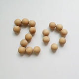 30Pcs/Lot Unfinished Natural Wooden Beads No Hole for Crafts DIY Jewelry