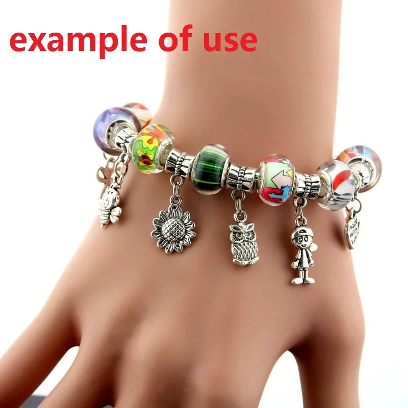30Pcs Vintage Silver Eiffel Tower Dangle Charms for Jewelry Making