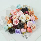 30Pcs Mini Rose Artificial Flower Heads DIY Decoration