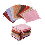 30Pcs Mixed Drawstring Burlap Bag Gift Jewelry Packaging Wedding Bag 13.5x9.5cm