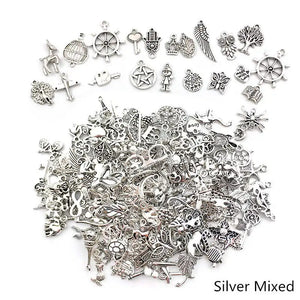30Pcs Mixed Metal Animal Birds Charms Beads DIY Bracelet Pendant Necklace