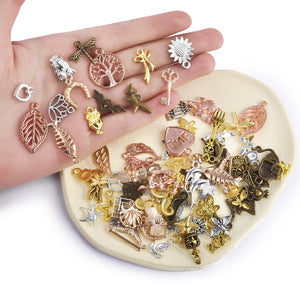 30Pcs Vintage Metal Bird Pendant Charms for DIY Jewelry Making