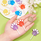 30Pcs Cat Paw Lollipop Charms for Jewelry Making