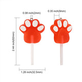 30Pcs Cat Paw Lollipop Charms for Jewelry Making