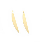 30Pcs Brass Irregular Leaf Charms Pendant for DIY Jewelry Making