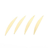 30Pcs Brass Irregular Leaf Charms Pendant for DIY Jewelry Making