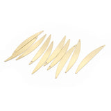 30Pcs Brass Irregular Leaf Charms Pendant for DIY Jewelry Making