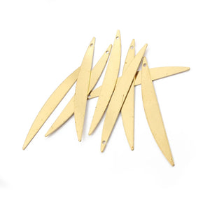 30Pcs Brass Irregular Leaf Charms Pendant for DIY Jewelry Making