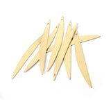 30Pcs Brass Irregular Leaf Charms Pendant for DIY Jewelry Making