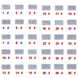 30Pcs/Set 3D Acrylic Silicone Mold for Nail Art DIY Decoration