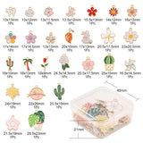 30Pcs/Set Daisy Series Alloy Pendant for DIY Jewelry Making