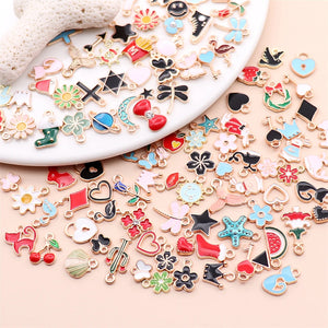30Pcs Colorful Resin Enamel Charms Set for Jewelry Making
