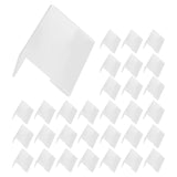 30Pcs Mini Sign Display Holder Name Card Tag Counter Top Stand Case x 4Cm