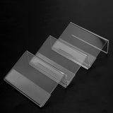 30Pcs Mini Sign Display Holder Name Card Tag Counter Top Stand Case x 4Cm