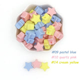 30Pcs Silicone Beads Mini Star/Heart/Crown For Making Necklace Bracelet