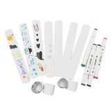 30Pcs Slap Bracelets DIY Slap Bands for Wrist Blank Soft Wristband for Kids
