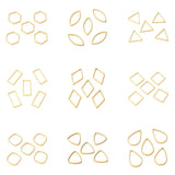 30Pcs Stainless Steel Geometric Connectors for Jewelry Making