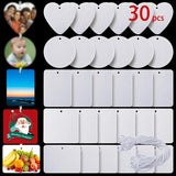 30Pcs Sublimation Air Freshener Blanks Fragrant Sheets Bags
