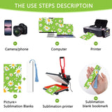 30Pcs Sublimation Blank Bookmarks, Double Sided Printing