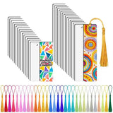 30Pcs Sublimation Blank Bookmarks, Double Sided Printing