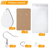 30Pcs Sublimation Earring Blanks for Heat Transfer Printing