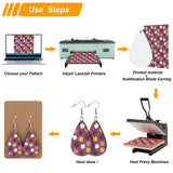 30Pcs Sublimation Earring Blanks Heat Transfer Supplies