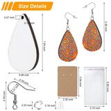 30Pcs Sublimation Earring Blanks Heat Transfer Supplies